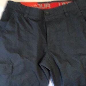 Under armor, utility style pants, cotton with stretch, size 36×34, blue gray